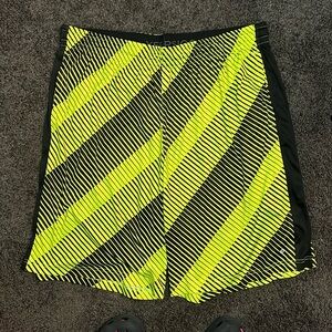 Neon Green Basketball Athletic Shorts